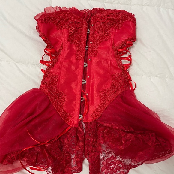 Other Red Corset Costume Poshmark